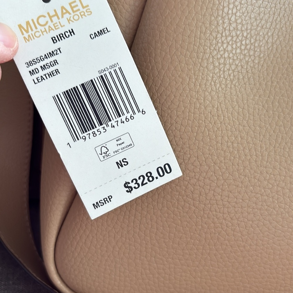 Michael Kors Birch Camel Leather Bag - Picture 4 of 6